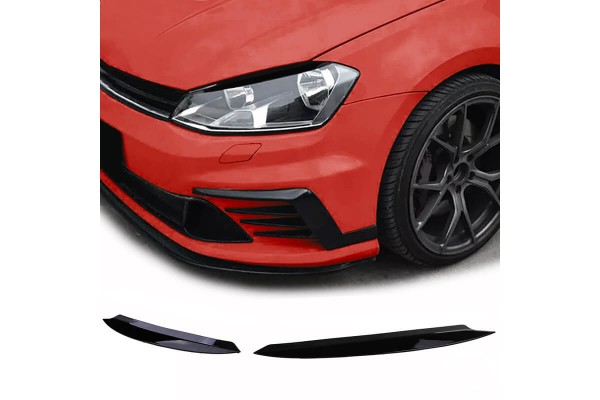Φρυδάκια Μπροστινών Φαναριών Για Vw Golf 7 12-21 Evil Eye Μαύρο Γυαλιστερό 2 Τεμάχια