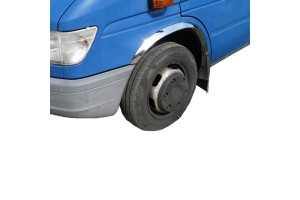 Πλαινά Φτερά Για Mercedes-Benz Sprinter 901/905 95-06 (Χωρίς Λασπωτήρες) Από Ανοξείδωτο Ατσάλι Χρωμίου 4 Τεμάχια
