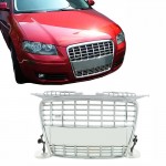 Μάσκα Για Audi A3 8P 05-08 S3 Look Χρώμιο Με Κάθετες Γραμμές 1 Τεμάχιο