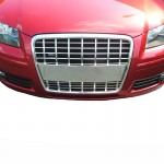 Μάσκα Για Audi A3 8P 05-08 S3 Look Χρώμιο Με Κάθετες Γραμμές 1 Τεμάχιο