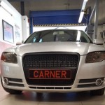 Μάσκα Για Audi A4 B7 04-07 RS4 Look Κυψελωτή Μαύρο Ματ 1 Τεμάχιο