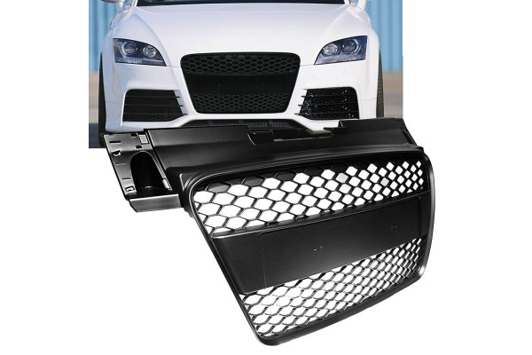 Μάσκα Για Audi Tt 8J 06-14 Ttrs Look Κυψελωτή Μαύρο Ματ 1 Τεμάχιο