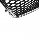 Μάσκα Για Audi A4 B8 08-11 RS4 Look Κυψελωτή Χρώμιο/Μαύρο 1 Τεμάχιο