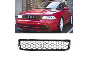 Μάσκα Για Audi A4 B5 94-01 RS4 Look Κυψελωτή Μαύρη 1 Τεμάχιο