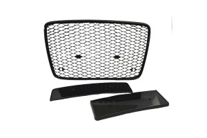 Μάσκα Για Audi Q7 4L 05-15 RSQ7 Look Κυψελωτή Μαύρη 1 Τεμάχιο