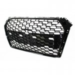 Μάσκα Για Audi A4 B9 16-19 RS4 Look Κυψελωτή Γυαλιστερό Μαύρο 1 Τεμάχιο Made In Taiwan
