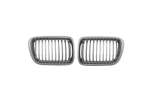 Καρδιές Μάσκας Για Bmw 3 E36 96-99 Χρωμίου Με 11 Γραμμές 2 Τεμάχια