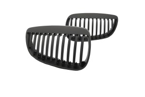 Καρδιές Μάσκας Για Bmw 3 E92 /E93 06-11 Μαύρο Ματ Με 11 Γραμμές 2 Τεμάχια