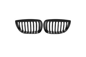 Καρδιές Μάσκας Για Bmw 1 E81 / E82 / E87 / E88 04-07 Μαύρο Ματ 2 Τεμάχια