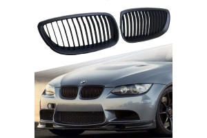 Καρδιές Μάσκας Για Bmw 3 E92 /E93 06-11 Μαύρο Ματ Με 14 Γραμμές 2 Τεμάχια