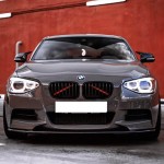 Καρδιές Μάσκας Για Bmw 1 F20 / F21 11-15 Μαύρο Γυαλιστερό 2 Τεμάχια