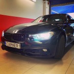 Καρδιές Μάσκας Για Bmw 3 F30 / F31 11-18 M4 Look Με Διπλή Γρίλια Μαύρο Γυαλιστερό Με 2 Τεμάχια
