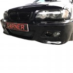 Καρδιές Μάσκας Για Bmw 3 E46 99-03 Coupe/Cabrio Μαύρο Γυαλιστερό 2 Τεμάχια