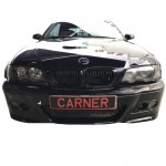 Καρδιές Μάσκας Για Bmw 3 E46 99-03 Coupe/Cabrio Μαύρο Γυαλιστερό 2 Τεμάχια