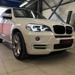 Καρδιές Μάσκας Για Bmw X5 E70 07-13 / X6 E71 08-14 M4 Look Με Διπλή Γρίλια Μαύρο Γυαλιστερό Με 6 Γρίλιες 2 Τεμάχια