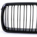 Καρδιές Μάσκας Για Bmw 3 E36 96-99 M4 Look Με Διπλή Γρίλια Μαύρο Γυαλιστερό 2 Τεμάχια