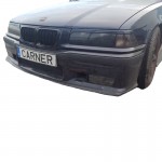 Καρδιές Μάσκας Για Bmw 3 E36 96-99 M4 Look Με Διπλή Γρίλια Μαύρο Γυαλιστερό 2 Τεμάχια