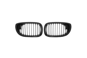 Καρδιές Μάσκας Για Bmw 3 E46 03-06 Coupe/Cabrio Μαύρο Ματ 2 Τεμάχια