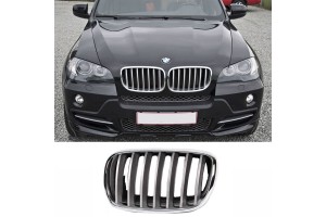 Καρδιά Μάσκας Αριστερή Για Bmw X5 E70 07-13 / X6 E71 08-14 Χρώμιο/Ασημί 1 Τεμάχιο