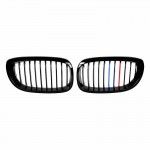 Καρδιές Μάσκας Για Bmw 3 E46 03-06 Coupe/Cabrio Tri-color / Μαύρο Γυαλιστερό 2 Τεμάχια