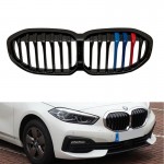 Καρδιές Μάσκας Για Bmw 1 F40 19+ M Look Tri-Color Μαύρο Γυαλιστερό 1 Τεμάχιο