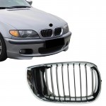 Καρδιά Μάσκας Δεξιά Για Bmw 3 E46 02-05 Sedan/Touring Χρώμιο/Μαύρη 1 Τεμάχιο