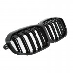 Καρδιές Μάσκας Για Bmw 1 F40 / F41 19+ M4 Look Με Διπλή Γρίλια Μαύρο Γυαλιστερό 1 Τεμάχιο
