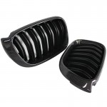 Καρδιές Μάσκας Για Bmw X3 F25 Lci 14-17 / X4 F26 14-17 M4 Look Με Διπλή Γρίλια Μαύρο Γυαλιστερό Με 7 Γρίλιες Και Πλαίσιο Carbon 2 Τεμάχια