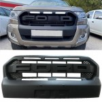 Μάσκα Για Ford Ranger T7 15-18 Με Led Μαύρο Ματ