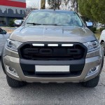 Μάσκα Για Ford Ranger T7 15-18 Με Led Μαύρο Ματ