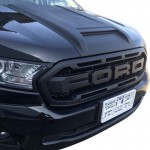 Μάσκα Για Ford Ranger T8 2019+ Με Led Μαύρο Ματ