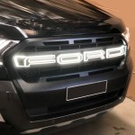 Μάσκα Για Ford Ranger T8 2019+ Wild Trak Φωτιζόμενη Μαύρο Ματ