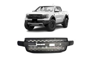 Μάσκα Για Ford Ranger T9 2022+ Xlt / Sport / Wild Trak Raptor Type Μαύρο Ματ