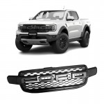 Μάσκα Για Ford Ranger T9 2022+ Xlt / Sport / Wild Trak Raptor Type Μαύρο Ματ