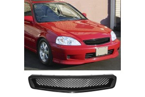Μάσκα Για Honda Civic 99-01 Sport Look Χωρίς Σήμα Μαύρη Γυαλιστερή 1 Τεμάχιο