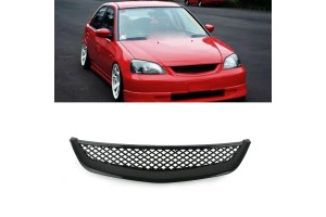Μάσκα Για Honda Civic 01-03 Sport Look Χωρίς Σήμα Μαύρη Γυαλιστερή 1 Τεμάχιο