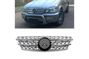 Μάσκα Για Mercedes-Benz ML-Class W163 98-05 Look W164 Amg Ασημί/Χρώμιο 1 Τεμάχιο
