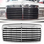 Μάσκα Για Mercedes-Benz E-Class W124 85-93 Avantgarde Χρώμιο/Μαύρο 1 Τεμάχιο