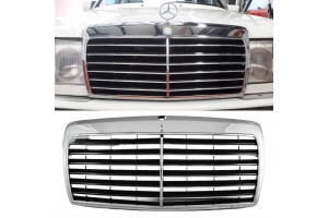 Μάσκα Για Mercedes-Benz E-Class W124 85-93 Avantgarde Χρώμιο/Μαύρο 1 Τεμάχιο