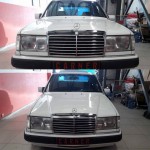 Μάσκα Για Mercedes-Benz E-Class W124 85-93 Avantgarde Χρώμιο/Μαύρο 1 Τεμάχιο