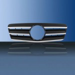 Μάσκα Για Mercedes-Benz CLK-Class W208 96-02 Amg Look Με 3 Γρίλιες Μαύρο/Χρώμιο 1 Τεμάχιο