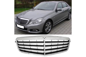 Μάσκα Για Mercedes-Benz E-Class W212 09-13 Avantgarde Χρώμιο/Μαύρο 1 Τεμάχιο