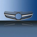 Μάσκα Για Mercedes-Benz E-Class Coupe W207 / C207 07-14 Amg Look Με Μονή Γρίλια Μαύρο/Χρώμιο 1 Τεμάχιο