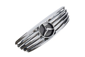 Μάσκα Για Mercedes-Benz E-Class W211 02-06 Amg Look Με 5 Γρίλιες Χρώμιο 1 Τεμάχιο