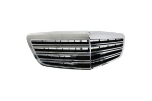 Μάσκα Για Mercedes-Benz S-Class W221 09-13 S63 S65 Amg Look Χρώμιο/Μαύρο 1 Τεμάχιο