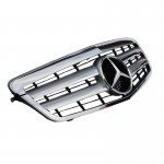 Μάσκα Για Mercedes-Benz E-Class W212 09-13 Amg Look Με 2 Γρίλιες Χρώμιο/Ασημί 1 Τεμάχιο