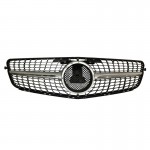 Μάσκα Για Mercedes-Benz C-Class W204 07-14 Diamond Look Μαύρο/Ασημί 1 Τεμάχιο