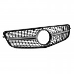 Μάσκα Για Mercedes-Benz C-Class W204 07-14 Diamond Look Μαύρο/Ασημί 1 Τεμάχιο