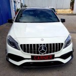 Μάσκα Για Mercedes-Benz A-Class W176 15-18 Gt Amg Panamericana Look Μαύρο/Χρώμιο 1 Τεμάχιο