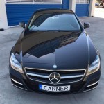Μάσκα Για Mercedes-Benz CLS-Class W218 12-18 Amg Look Με Μονή Γρίλια Μαύρο/Χρώμιο 1 Τεμάχιο